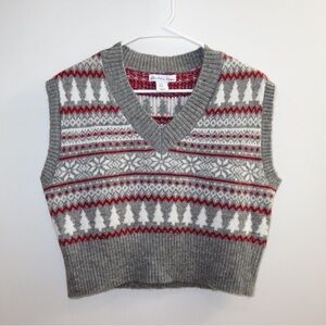 London Kaye Holiday Winter Sweater Vest Size XS